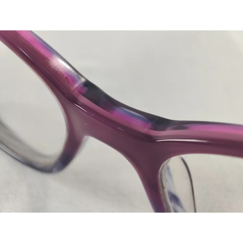 Lilly Pulitzer Skipper Eyeglass Frames Purple Pink Gradient Star Accents Women‎